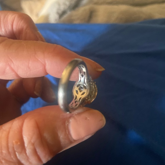 TACORI Carnary Yellow simulated Diamond ring size 5 - Picture 4 of 7